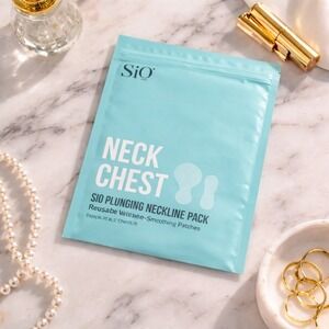 SiO Beauty Plunging Neckline Silicone Wrinkle Patch Neck Chest Anti Aging NEW